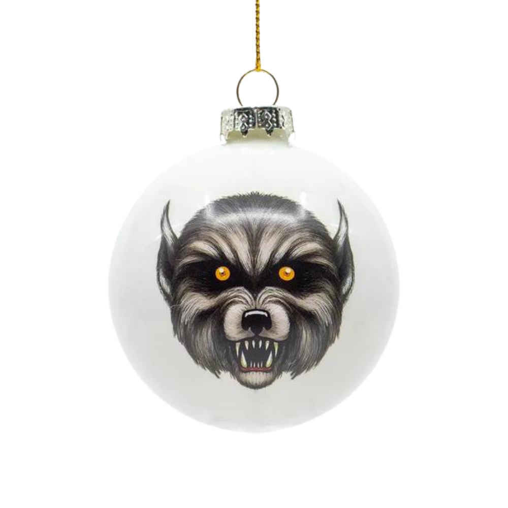 Ghoulish Glass Ornaments 4 Pack