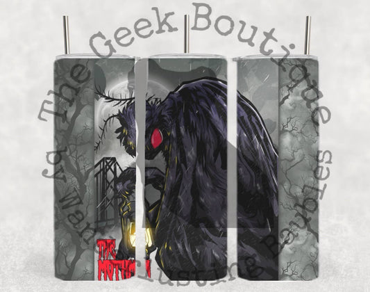 Mothman Monster Cryptid Myth Halloween Horror WV Tumbler