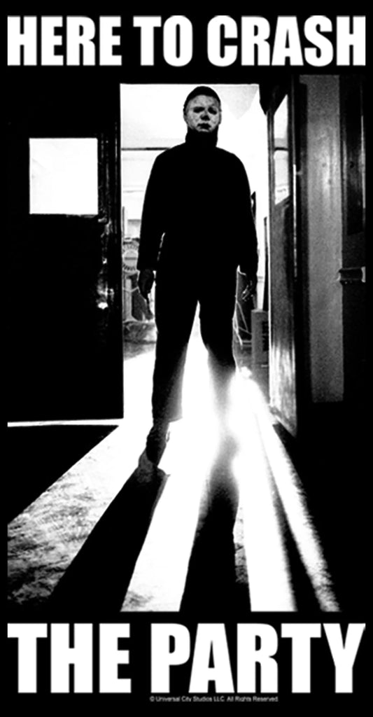 Men'S II Michael Myers Crash the Party Pull over Hoodie Black 2X Large