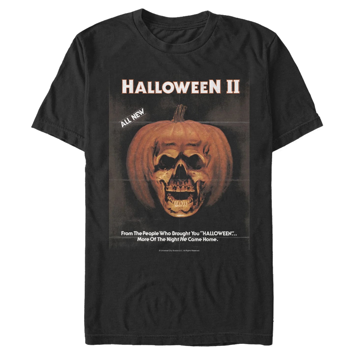 Men'S II Skeleton Movie Vintage Poster Graphic Tee Black 5X Large