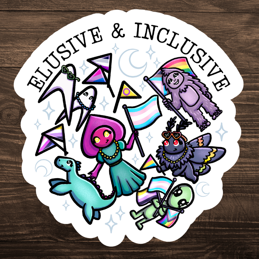 3" Vinyl Inclusive Cryptid Pride Social Justice Sticker