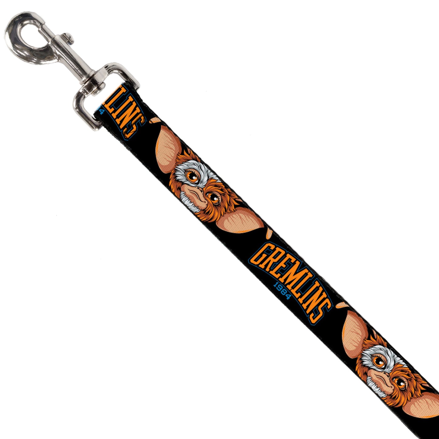 Dog Leash - GREMLINS 1984 Gizmo Face Close-Up Black
