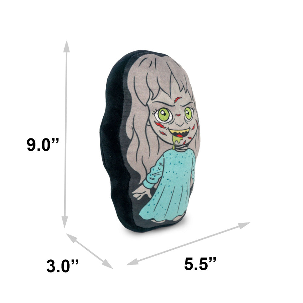 Dog Toy Squeaker Plush - The Exorcist Regan 2-D Standing Pose