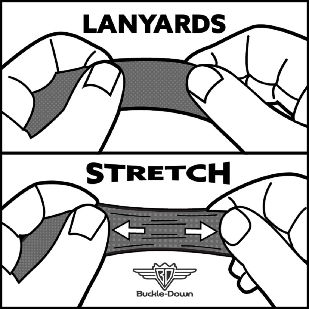 Lanyard - 1.0" - Beetlejuice Sandworm Halftone Repeat Black/Gray