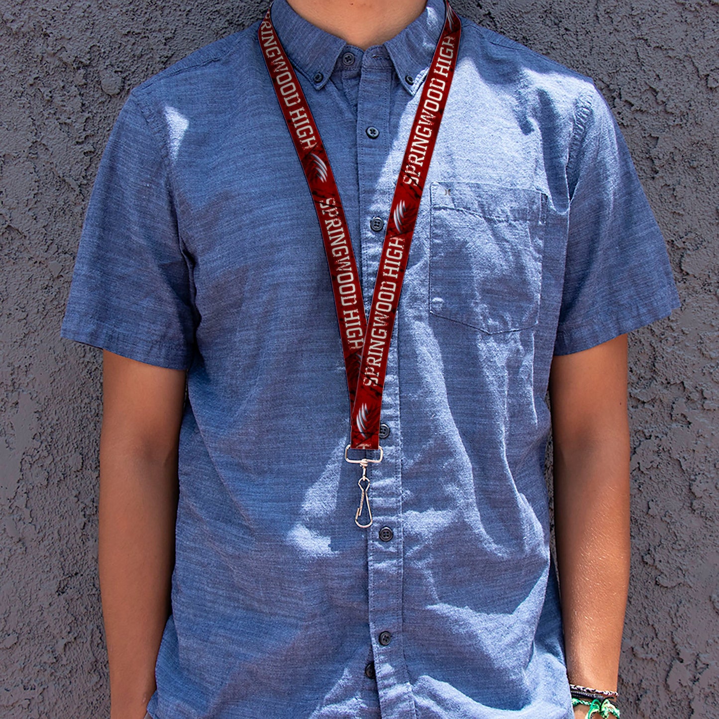 Lanyard - 1.0" - A NIGHTMARE ON ELM STREET/SPRINGWOOD Freddy Pose Black/Red/White