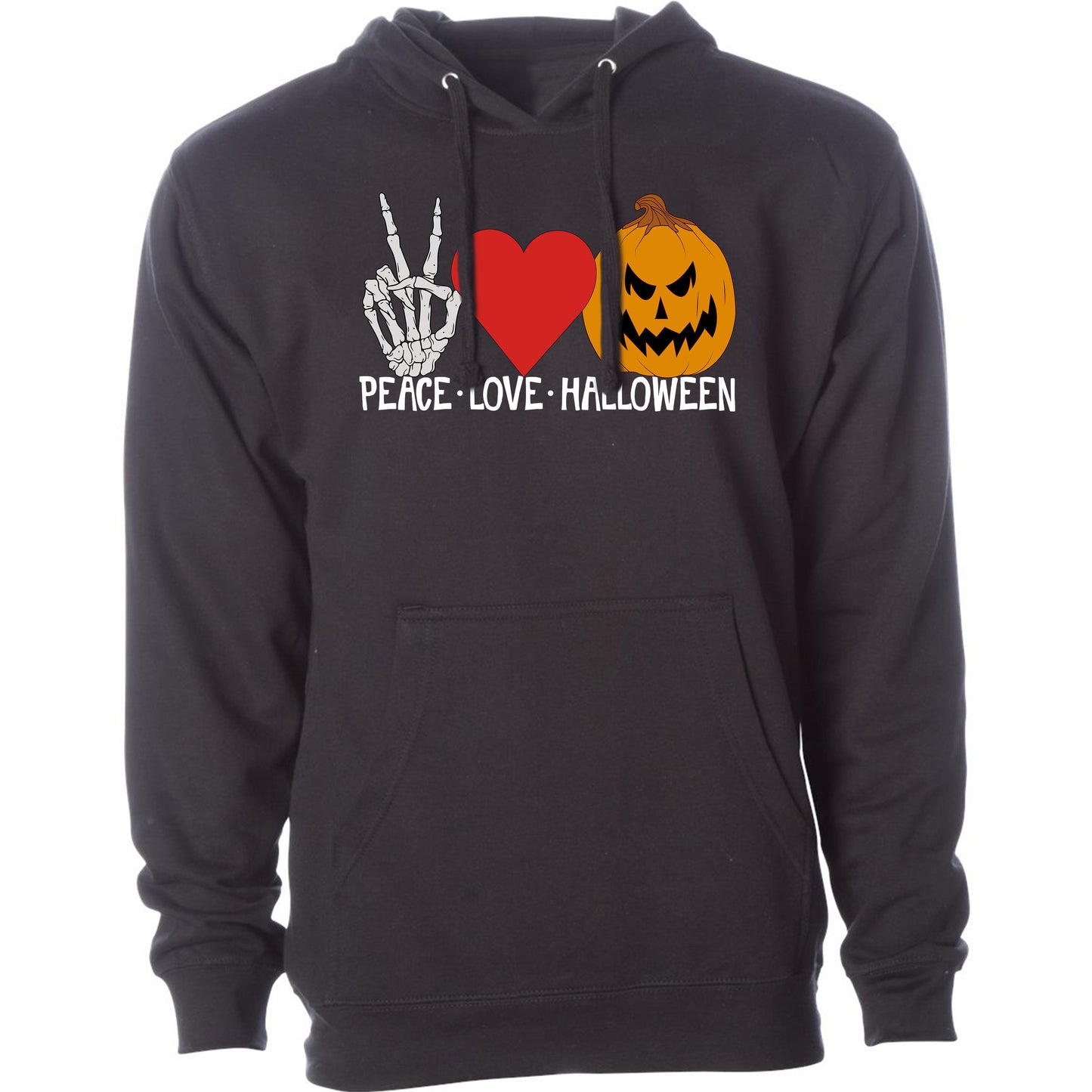 Peace Love Halloween Hoodie