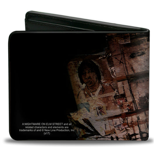 Bi-Fold Wallet - ELM ST Scratch & Scribbles Freddy Shadow
