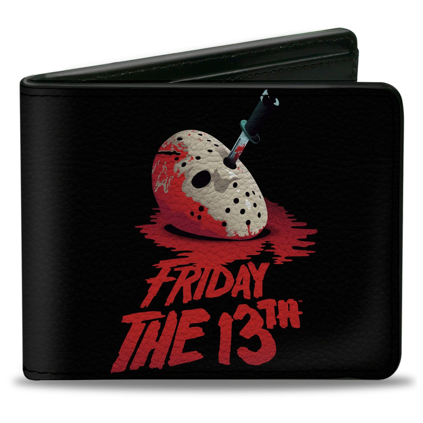 Bi-Fold Wallet - FRIDAY THE 13TH Vintage Jason Mask Poster Black Red