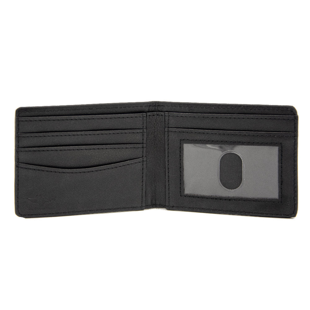 Bi-Fold Wallet - BEETLEJUICE Face and Text Green/Purple
