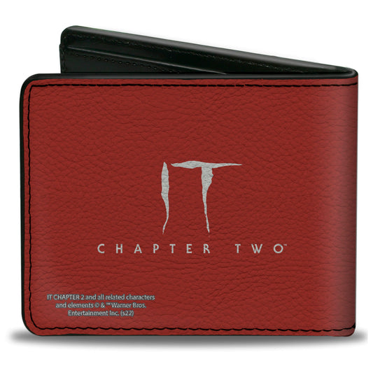 Bi-Fold Wallet - IT Chapter Two Pennywise Smile Close-Up + Title Logo Red/White