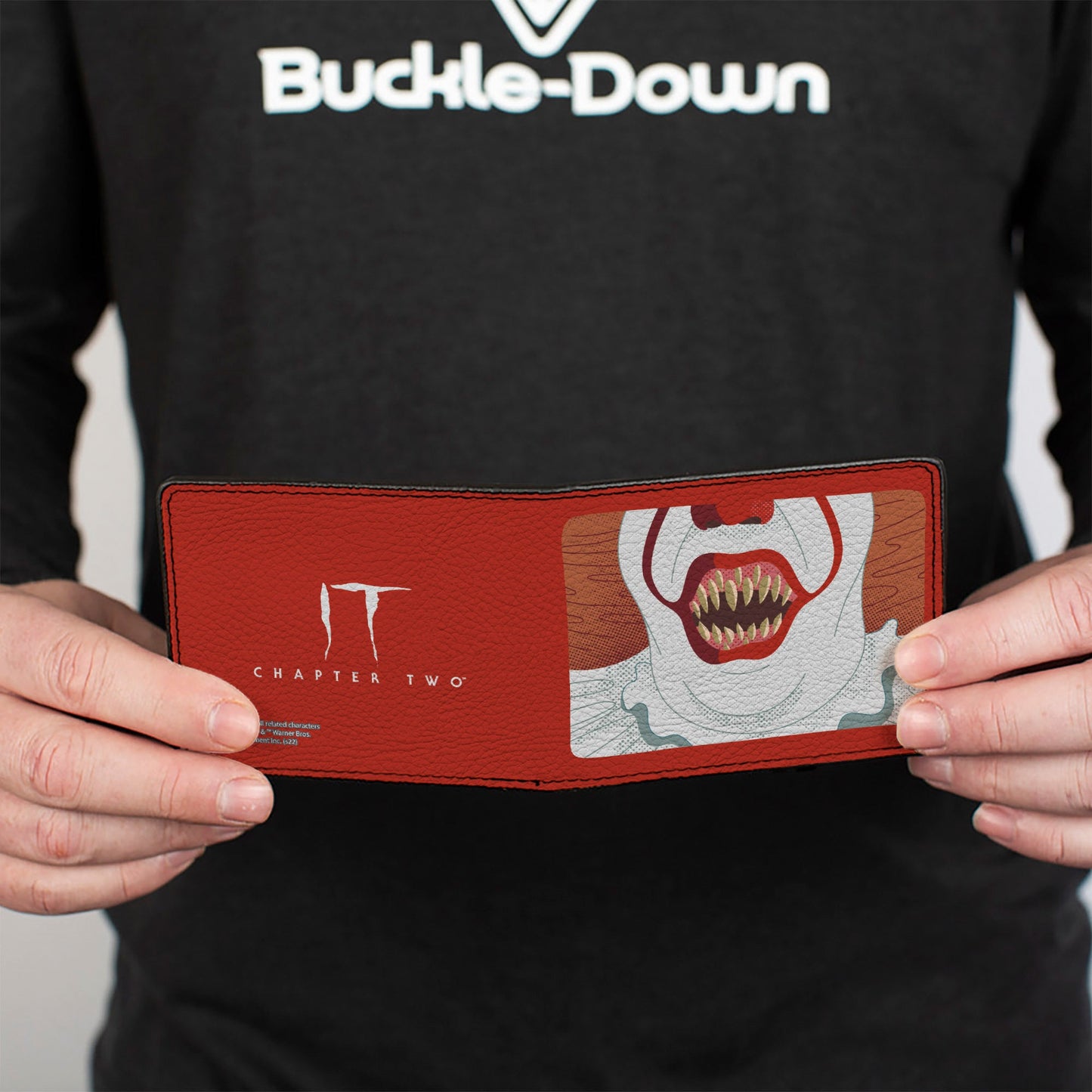 Bi-Fold Wallet - IT Chapter Two Pennywise Smile Close-Up + Title Logo Red/White
