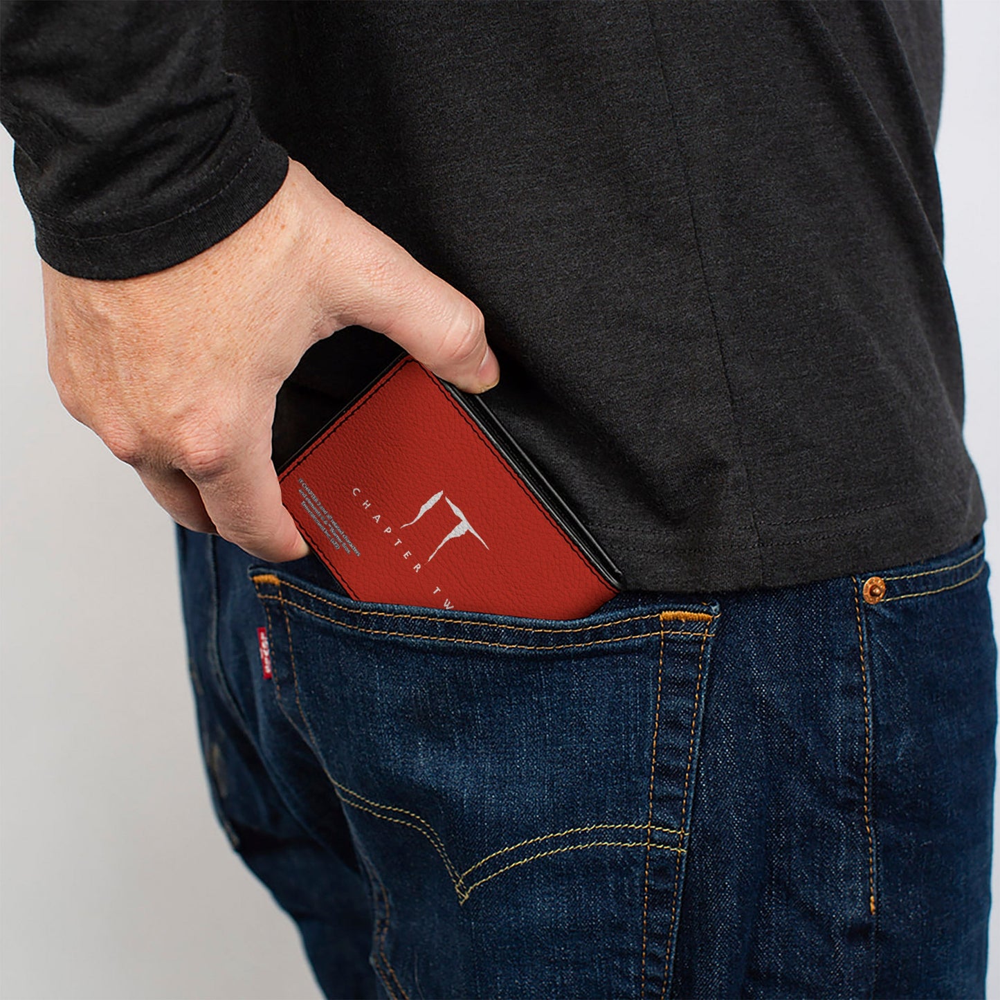 Bi-Fold Wallet - IT Chapter Two Pennywise Smile Close-Up + Title Logo Red/White