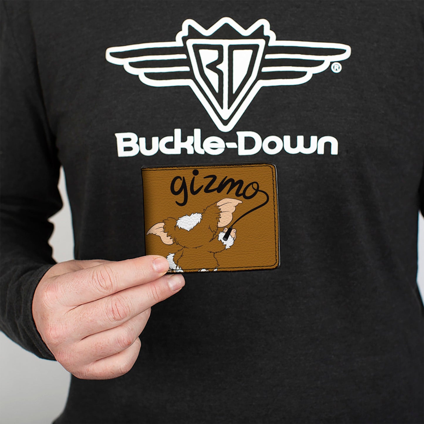 Bi-Fold Wallet - Gremlins GIZMO Script Pose Brown/Black