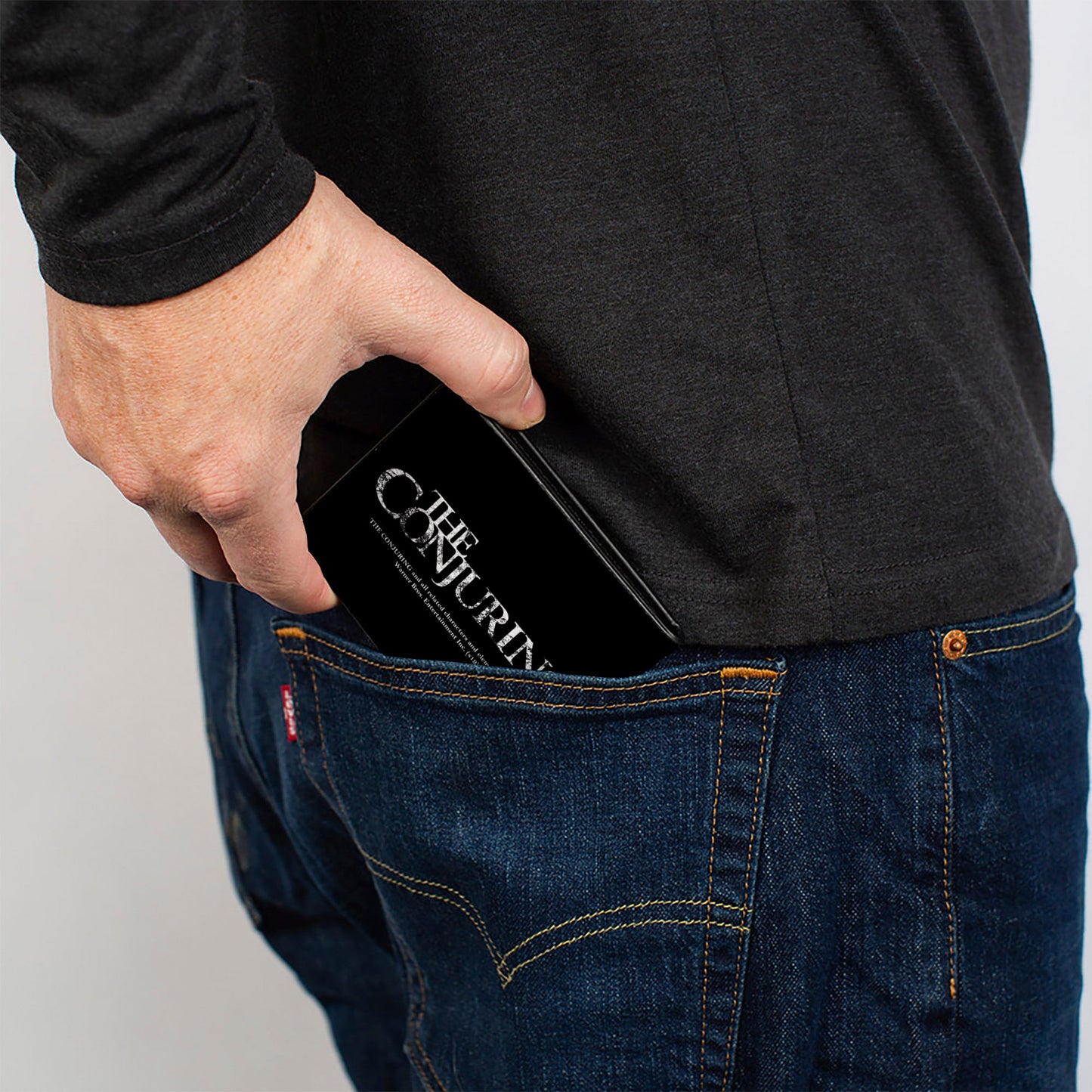 Bi-Fold Wallet - The Conjuring House Scene + Logo Black White