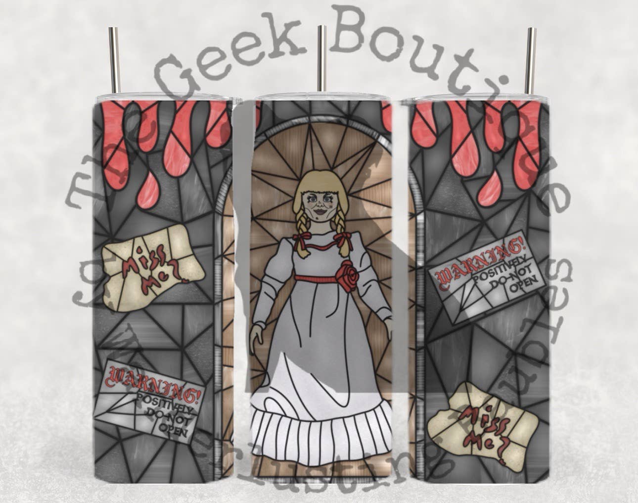 Annabelle Doll Movie Horror Halloween Spooky Tumbler