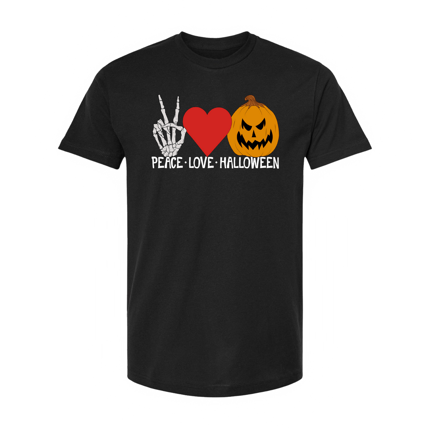 Peace Love Halloween Unisex Tee