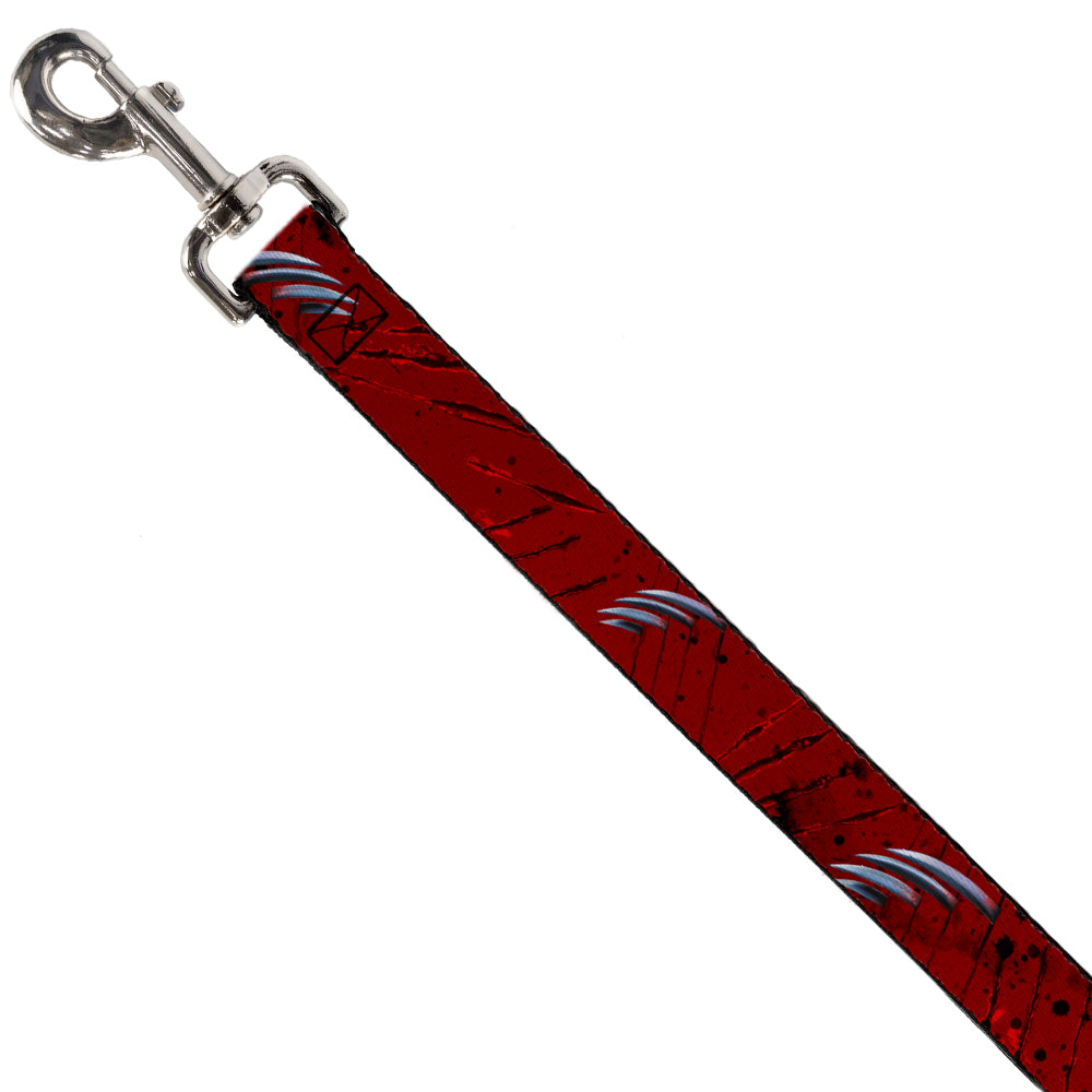 Dog Leash - A NIGHTMARE ON ELM STREET/Freddy's Hand Scratching Reds/Black/Gray