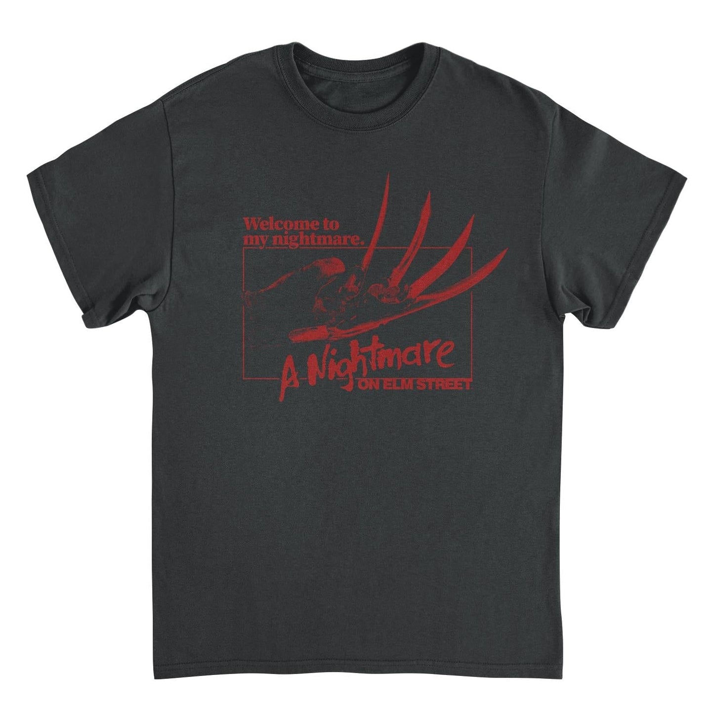 Nightmare on Elm Street Welcome To My Nightmare Black T-Shirt