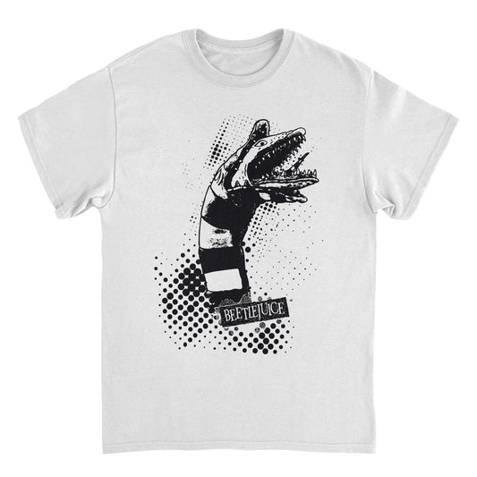 Beetlejuice Sandworm Attack White T-Shirt