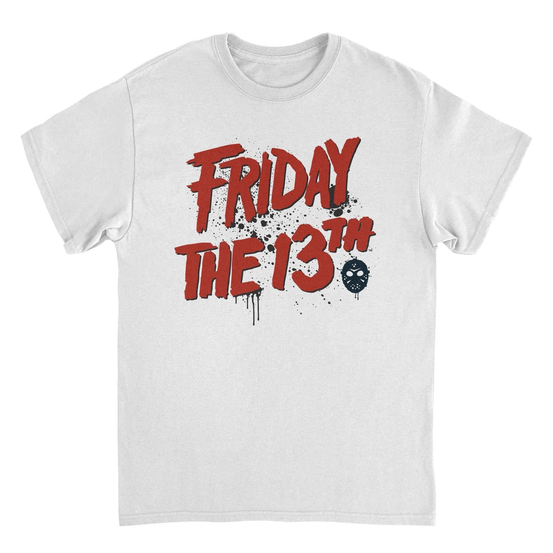 Friday the 13th Splash Logo White T-Shirt – Vintage Horrors
