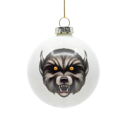 Ghoulish Glass Ornaments 4 Pack