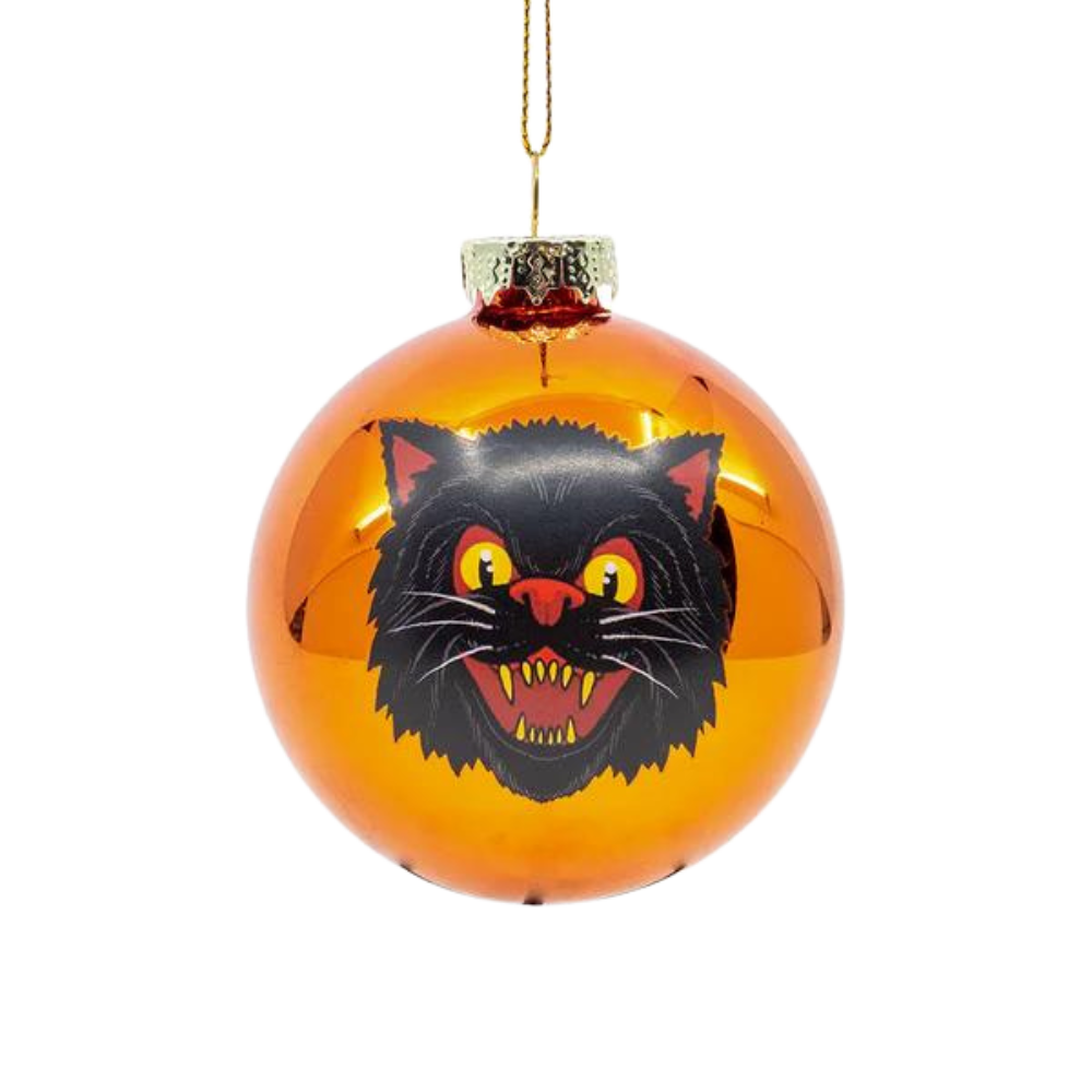 Ghoulish Glass Ornaments 4 Pack