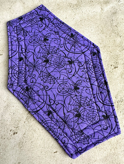 Spiderweb Coffin Coaster (Mug Rug)