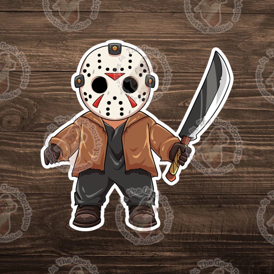 3" Vinyl Cute Jason Horror Halloween Movie Sticker