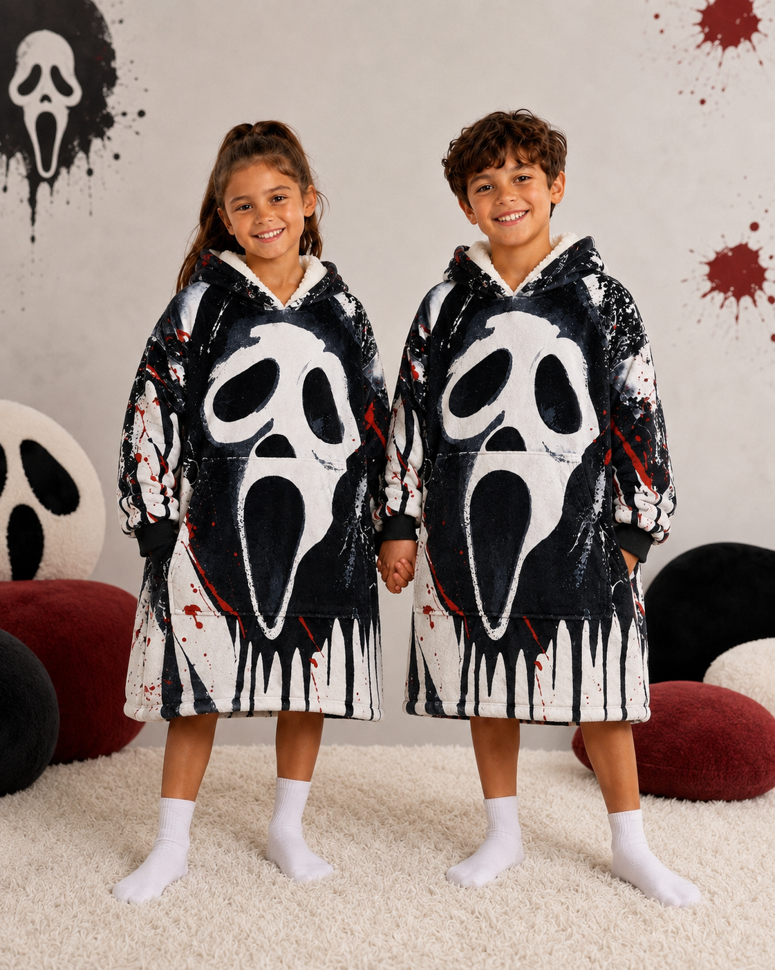 Ghost Face Blanket Hoodie