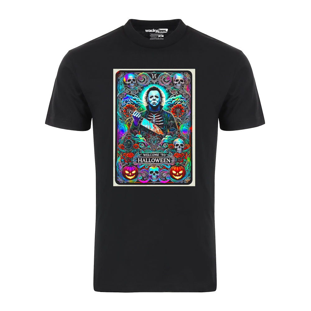 Halloween Michael Myers Tarot Card Graphic Tee
