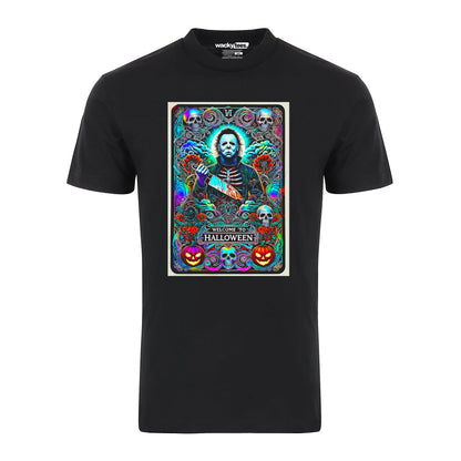 Halloween Michael Myers Tarot Card Graphic Tee