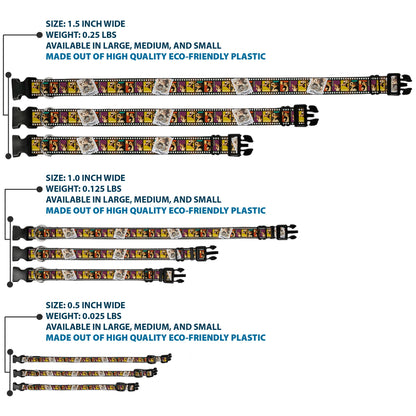 Plastic Clip Collar - Gremlins Gizmo Filmstrip Poses Multi Color