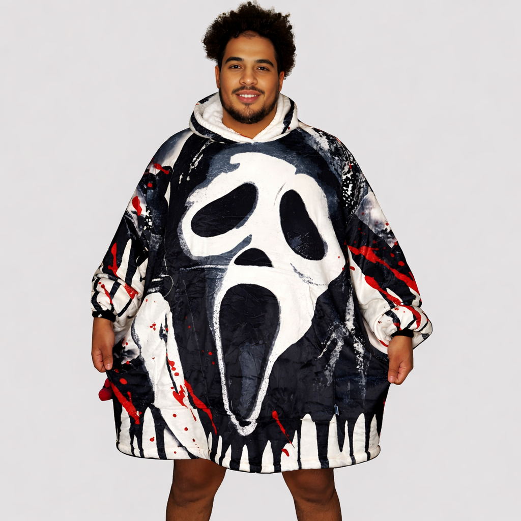 Ghost Face Blanket Hoodie