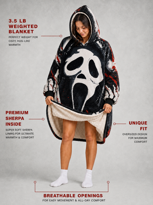 Ghost Face Blanket Hoodie