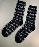 Novelty Socks - Dead Tired - Ready To Ship