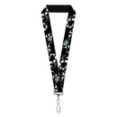 Lanyard - 1.0" - Beetlejuice Sandworm Halftone Repeat Black/Gray
