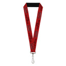 Lanyard - 1.0" - THE LOST BOYS VAMPIRES EVERYWHERE Title Logo Reds/Black