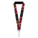 Lanyard - 1.0" - THE LOST BOYS Teeth Fangs Pose Title Logo Black/Reds/Yellows