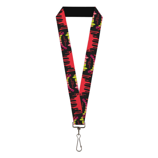 Lanyard - 1.0" - THE LOST BOYS Teeth Fangs Close-Up Title Logo Black/Reds/Yellows