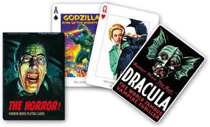 Piatnik The Horror! Horror Movie Playing Cards – Classic Monsters on Every Card