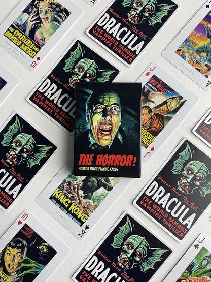 Piatnik The Horror! Horror Movie Playing Cards – Classic Monsters on Every Card