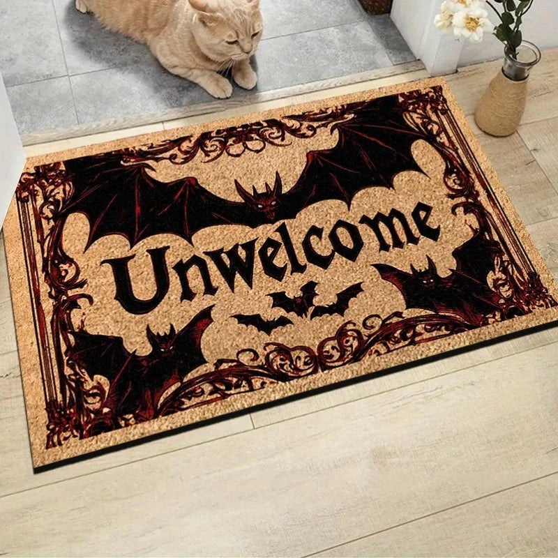Halloween Bat Door Mat – Non-Slip Outdoor & Indoor Rug