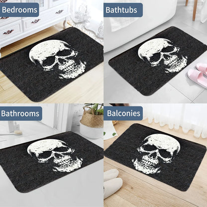Halloween Skull Door Mat – Non-Slip Indoor & Outdoor Rug