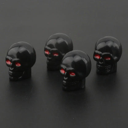 Skull Tire Valve Caps (4-Piece Set)