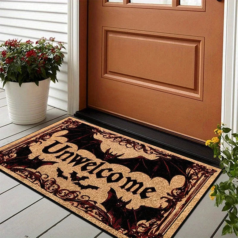 Halloween Bat Door Mat – Non-Slip Outdoor & Indoor Rug