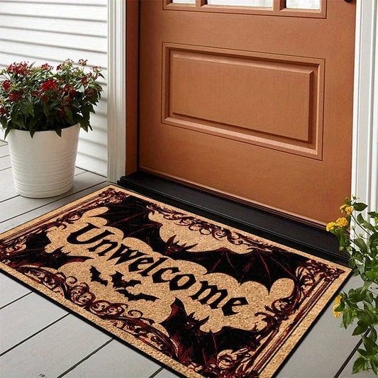 Halloween Bat Door Mat – Non-Slip Outdoor & Indoor Rug