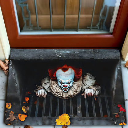 Pennywise Horror Door Mat – Non-Slip Absorbent Indoor & Outdoor Rug