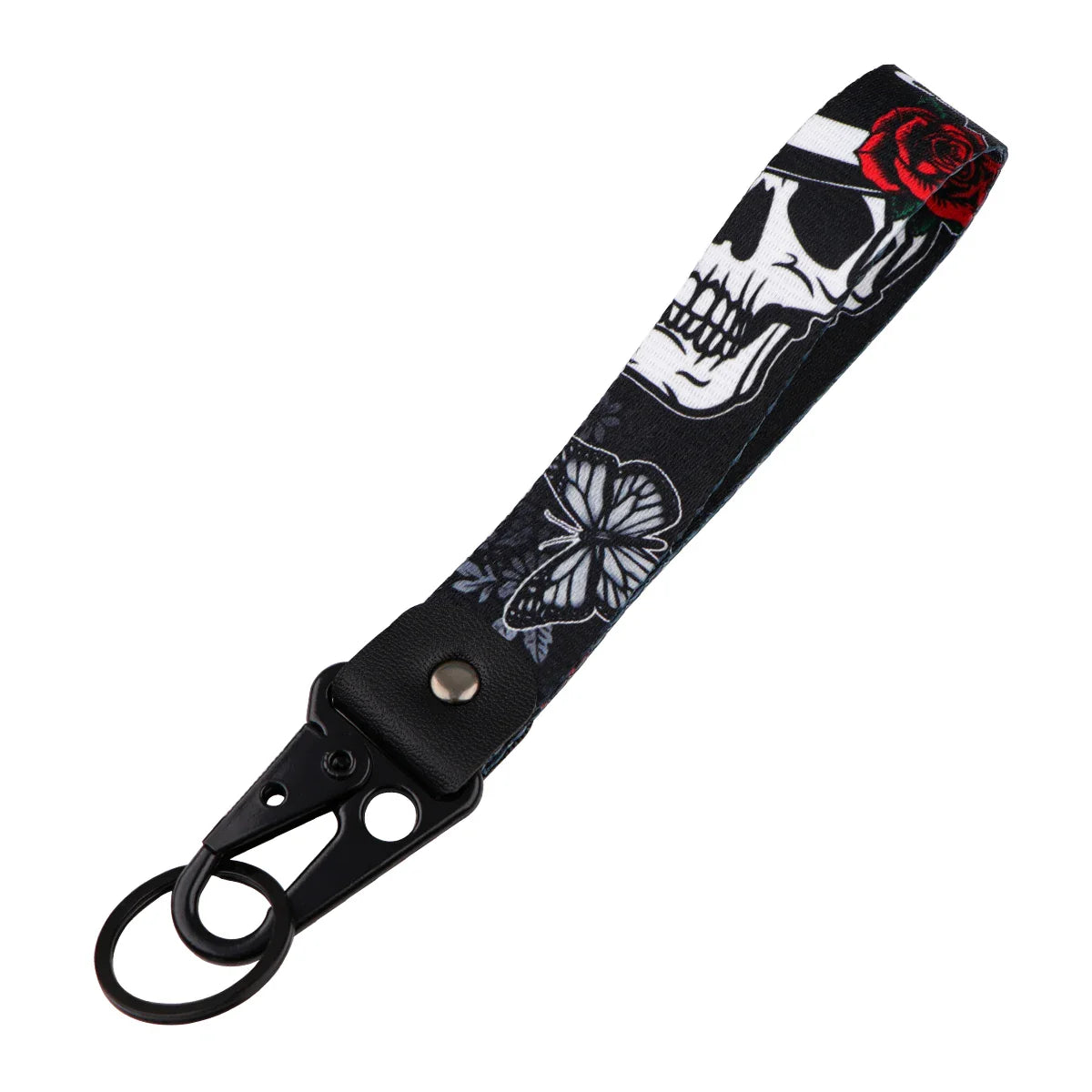 Skeleton Car Keychain | Scary Key Ring Jewelry for Men Women Motorcycle Lanyard Halloween Gift