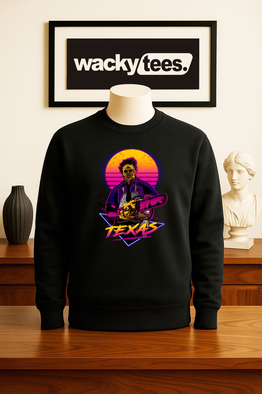 Texas Chainsaw Massacre Leatherface 80s Style Graphic Tee