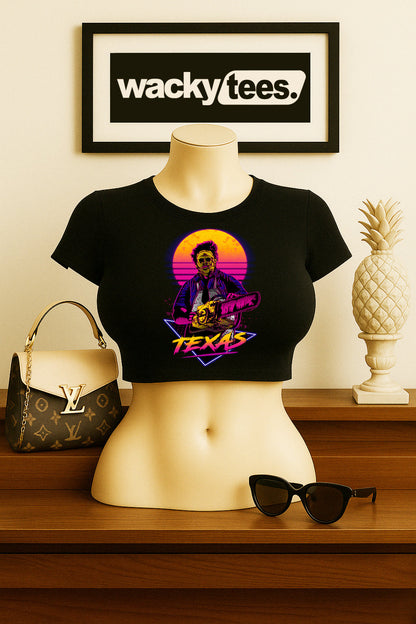 Texas Chainsaw Massacre Leatherface 80s Style Graphic Tee